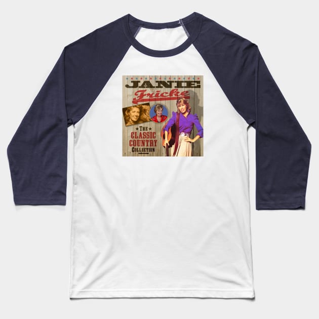 Janie Fricke - The Classic Country Collection Baseball T-Shirt by PLAYDIGITAL2020